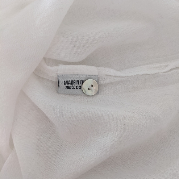 BLANC DU NIL lace-up shirt - Picture 4 of 5